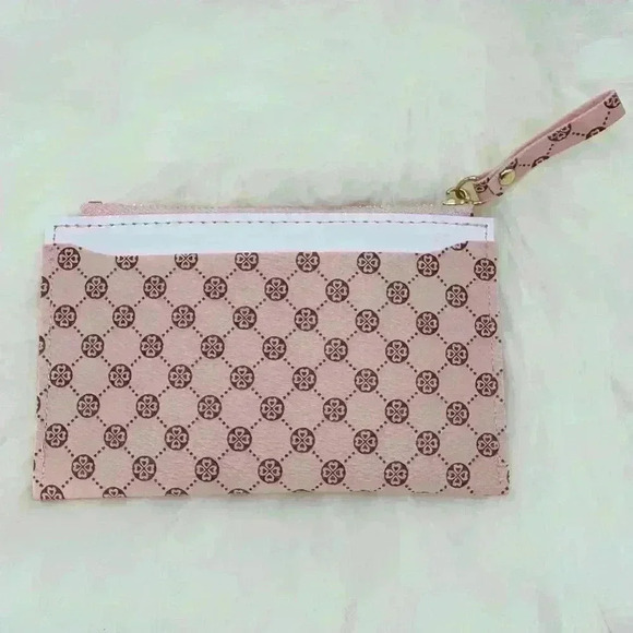 Pink Faux ZipperCard Coin Wallet - Picture 4 of 5